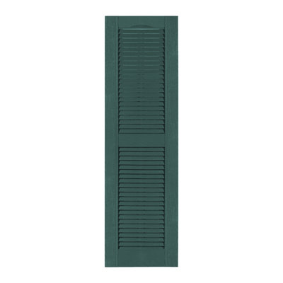 Custom Louvered Shutter with Cathedral Top