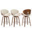 Tabouret de bar et de comptoir pivotant 26 po (ensemble de 3)-490039561