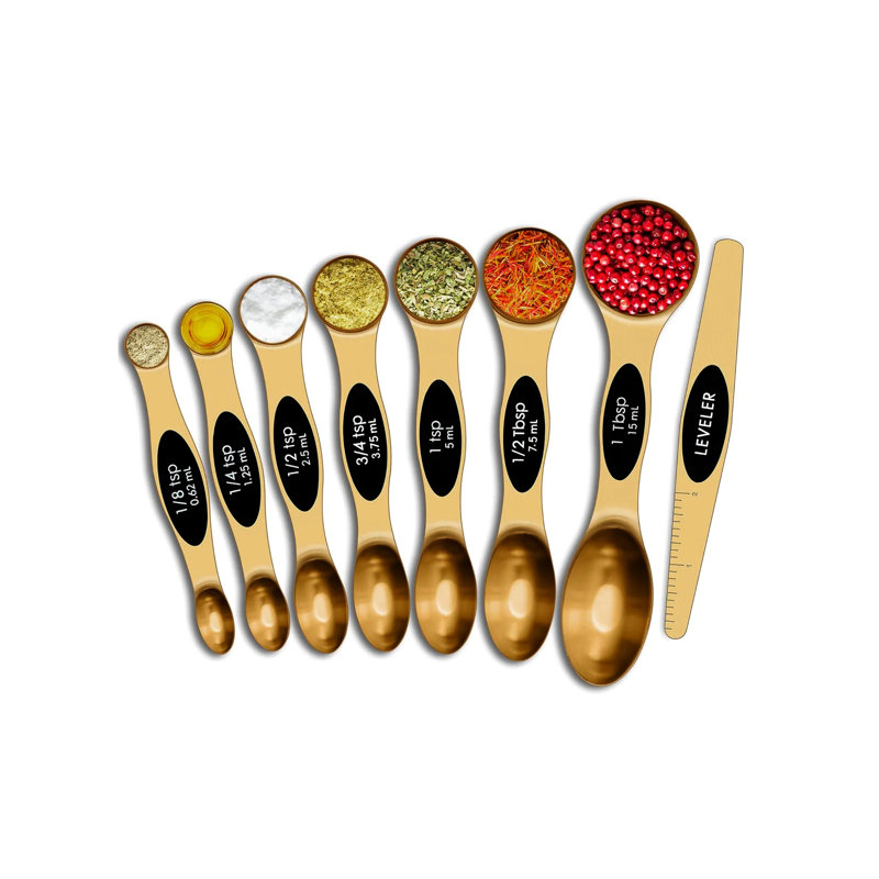 8-Piece: Double Sided Measuring Spoons Set