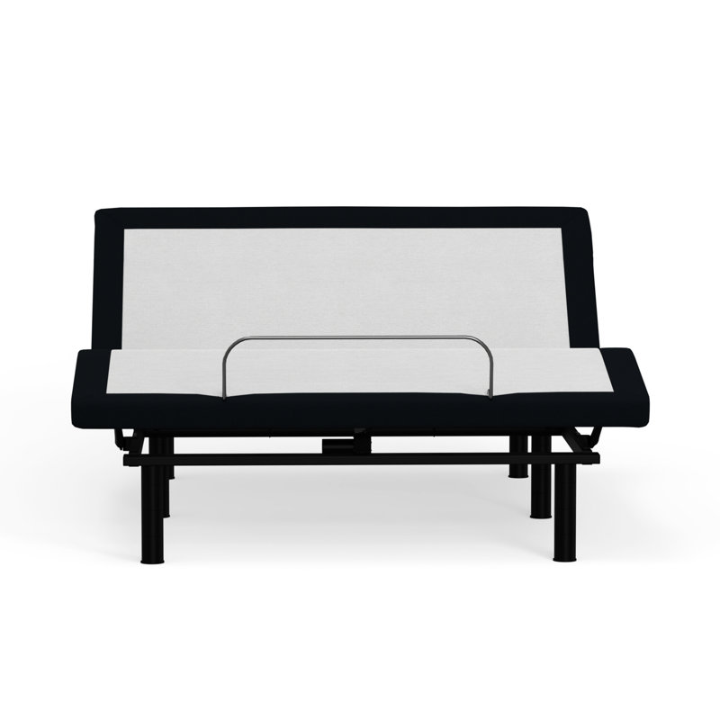 Grey Queen Base With Zero And Wireless Remote For A Good Night's Sleep Adjustable Bed Platform Metal Construction - Head Foot Articulations, Memory Buttons, Remote,
