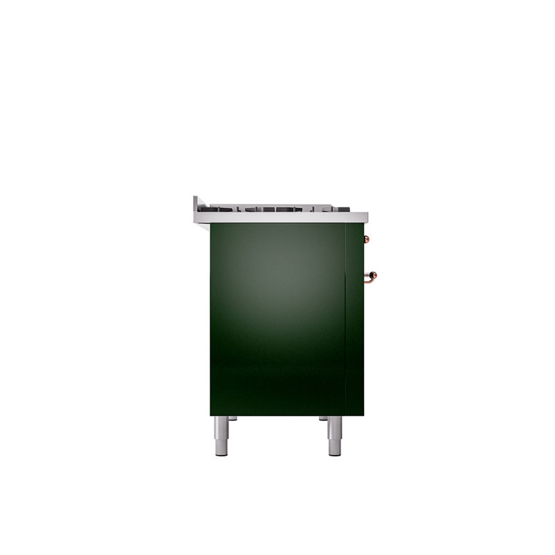 ILVE Nostalgie II 48 Dual Fuel Range , Emerald Green/Copper, Liquid Propane