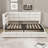 Twin Upholstered Daybed with Storage Drawers, LED Light and USB Port-613113063