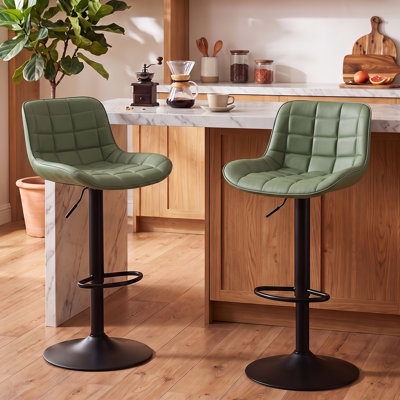 Tabouret de bar pivotant à hauteur réglable Zager