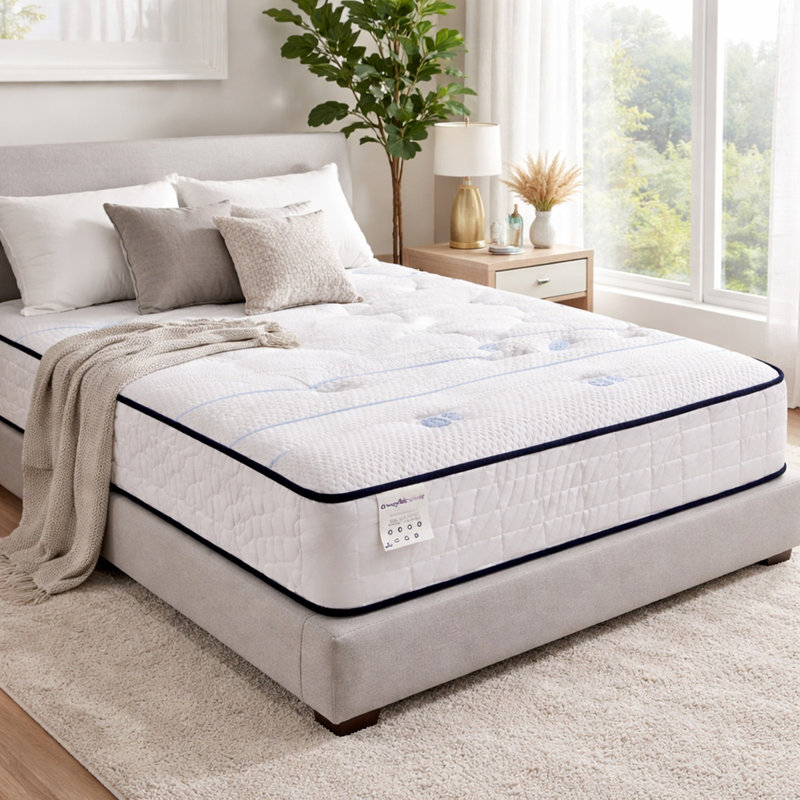 White Noise Pocket Sprung 1000 Mattress, European Kingsize (160 x 200cm)