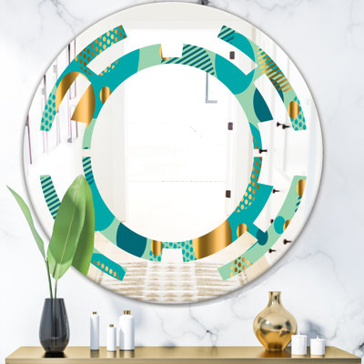 Miroir mural moderne et sans cadre dynamics iii space