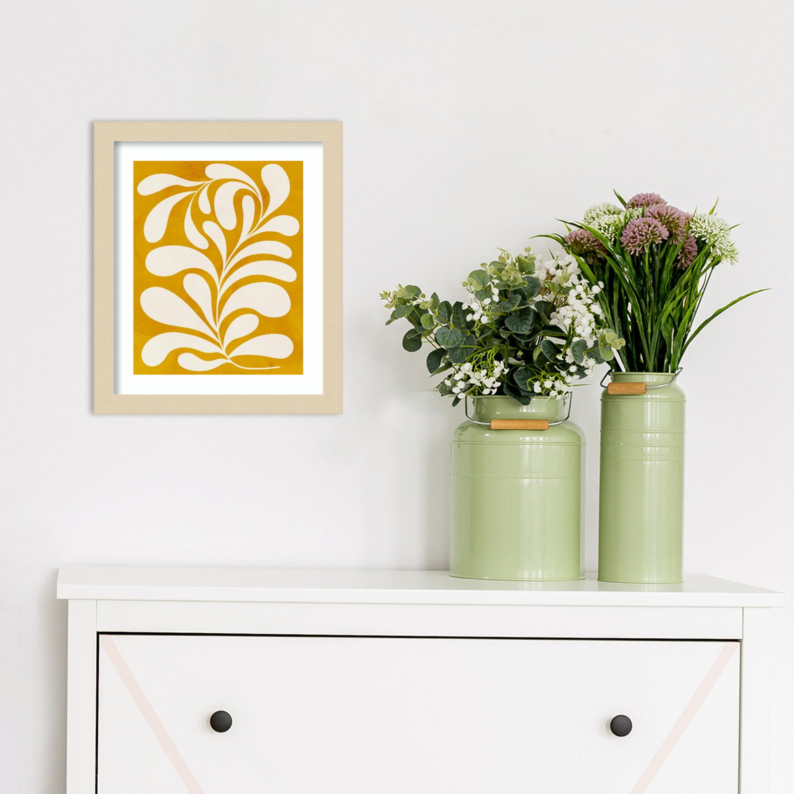 Goldenrod I by Grace Popp, 13" H x 11" W x 1" D, Natural