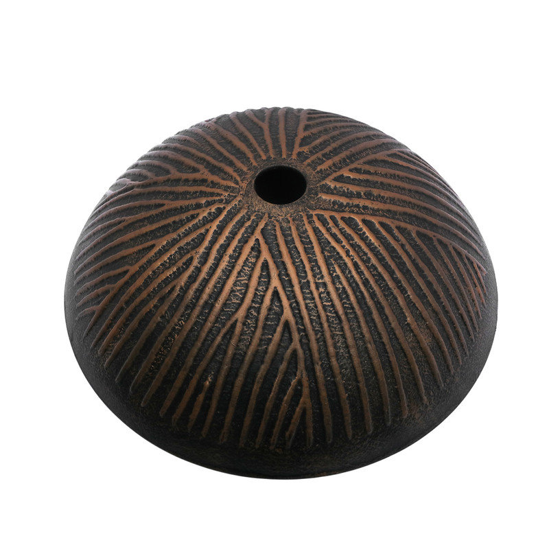 Artistic Feather Pattern Tempered Glass Vessel Sink with Pop-up Drain, Oval Bathroom Vanity Basin