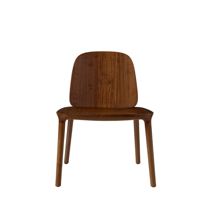 Kokoro Lounge Chair, Walnut Dark