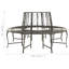 Agustin Steel Planter Bench