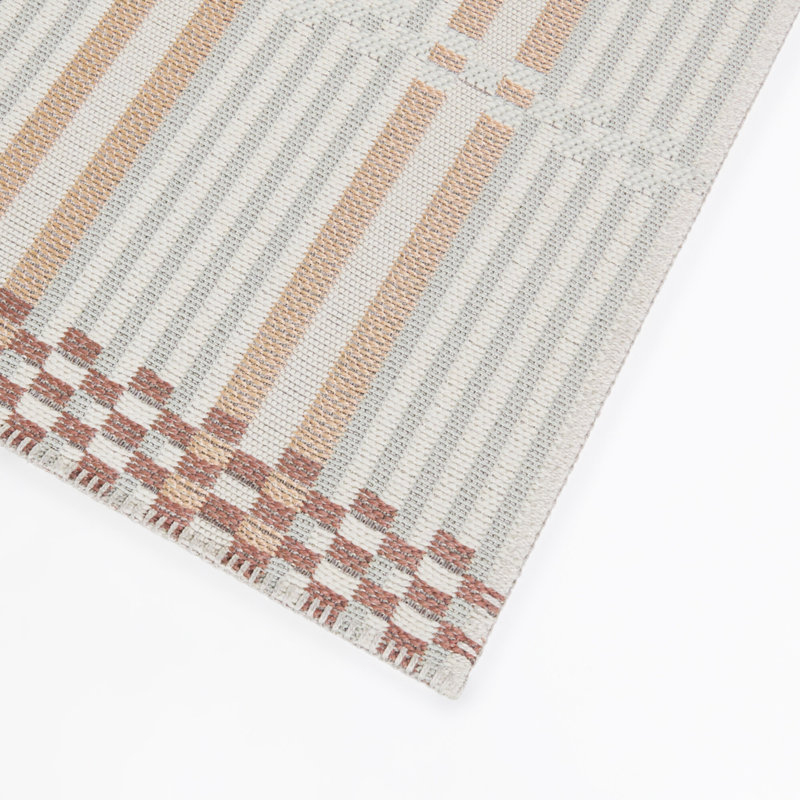 Tapis intérieur / extérieur Vesely Coral, Coral, 5'3" x 7'