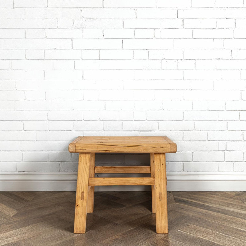 Fostoria Reclaimed Elm Wood Side Table