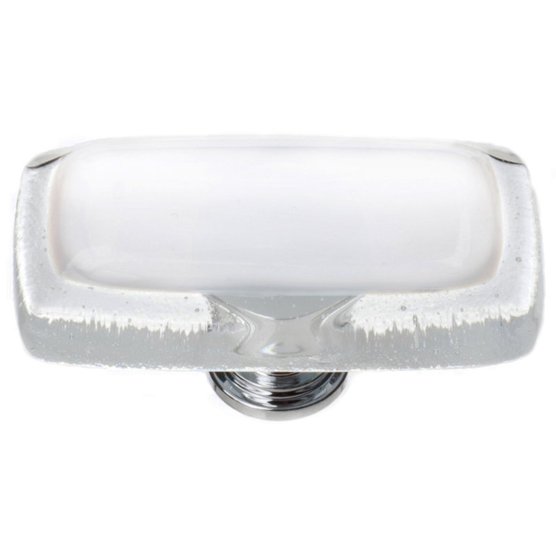 Reflective Rectangular Knob, Oil Rubbed Bronze, White