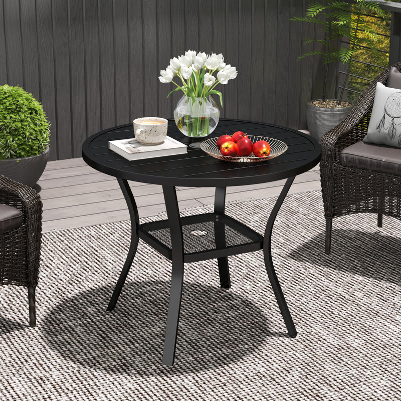 Round 4 - Person 90Cm L Outdoor Table