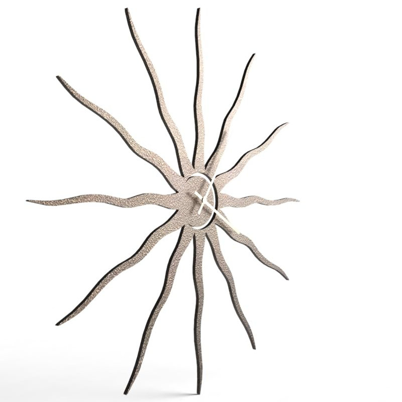 Metal Wall Clock, Bronze, 36" W x 36" H