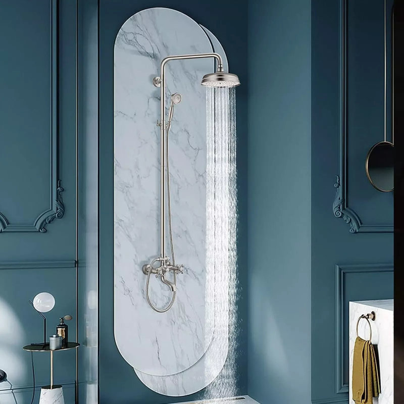 with Rough in-Valve, Brushed Nickel