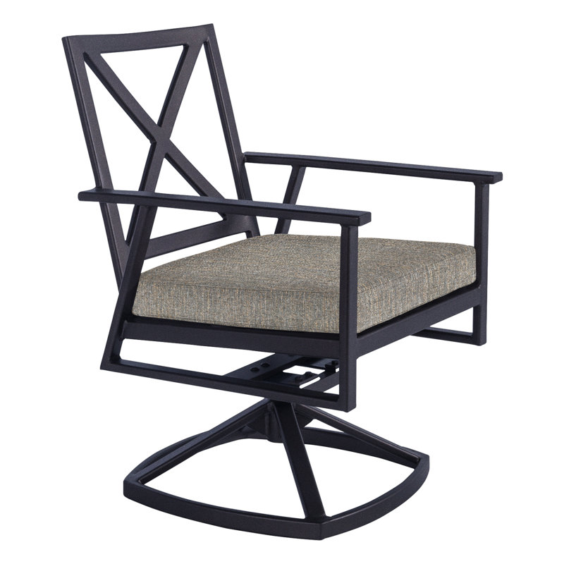 Marin Outdoor Rocker Chair, Graphite, Adena Shale