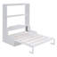 Grand lit escamotable mural avec coussin, grand lit, blanc-1372429577