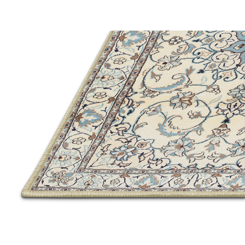 Tapis oriental tissé à la machine Carthers, Tapis de couloir 2 pi x 5 pi