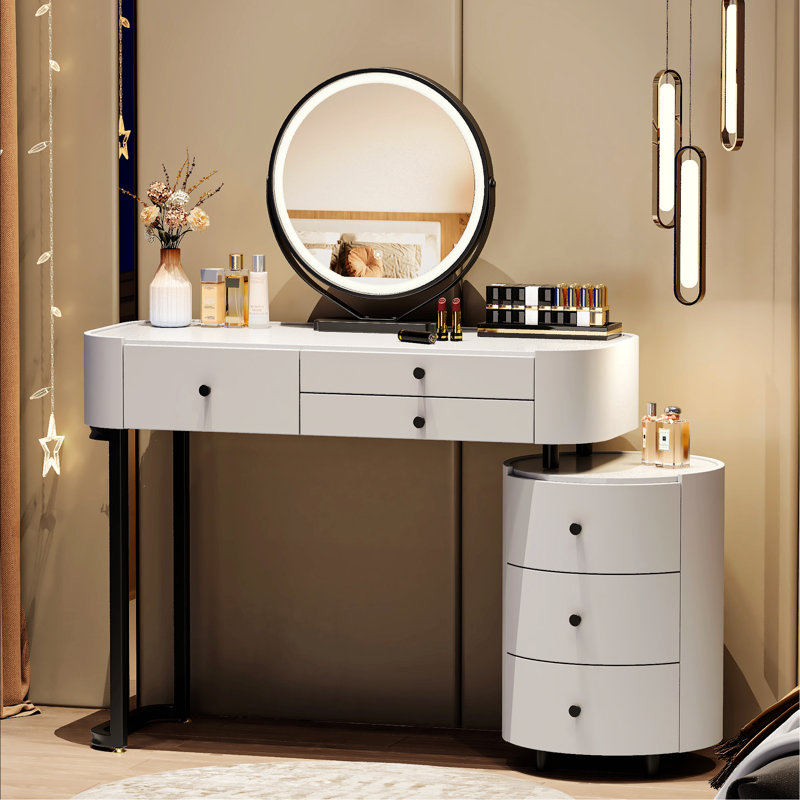 Modern Dressing Table With Detachable Mirror