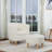 Upholstered 27" Wide Barrel Chair with Ottoman-94595591