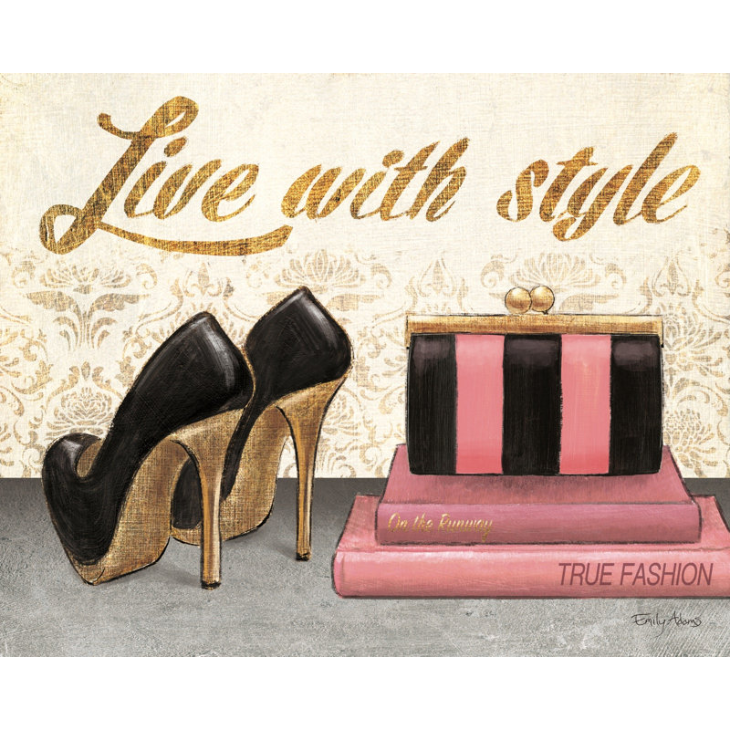 Impression fétiche de chaussures avec style, Toile tendue, H 24 po x l 32 po x P 1,5 po