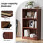 Bibliothèque autoportante à 3 tablettes en bois réglables pour bureau à domicile, 3 couches-2096545683