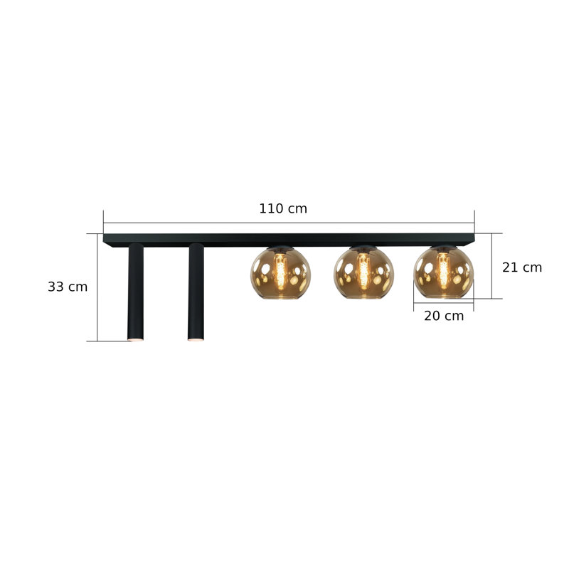 Blash Glass Flush Mount