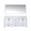 Meuble-lavabo double spacieux avec comptoir en quartz et grand miroir-110822079