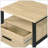 Yawan Oak & Black Finish Accent Table