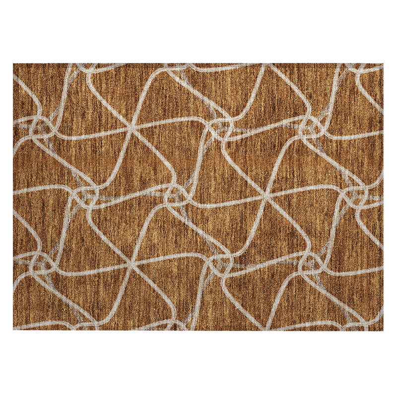  Aleg Area Rug with Non-Slip Backing, Rectangle 1'8" x 2'6"