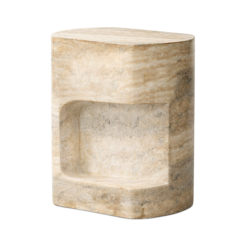 CLEMENTINE End Table, Sandy Grey
