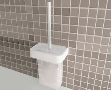 Nastro mur MountedToilet brosse et support