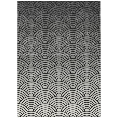 Machine Washable Indoor/Outdoor Kugler ACN2414 Geometric Rug