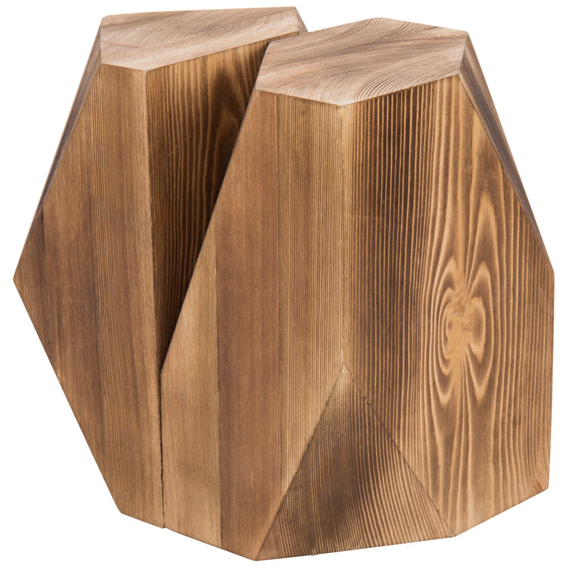 Solid Wood Bookends
