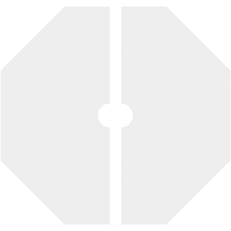 36 po x P 4 po x P 12 1/2 po x P 1 po Logan, médaillon de plafond contemporain en PVC de qualité architecturale, deux pièces