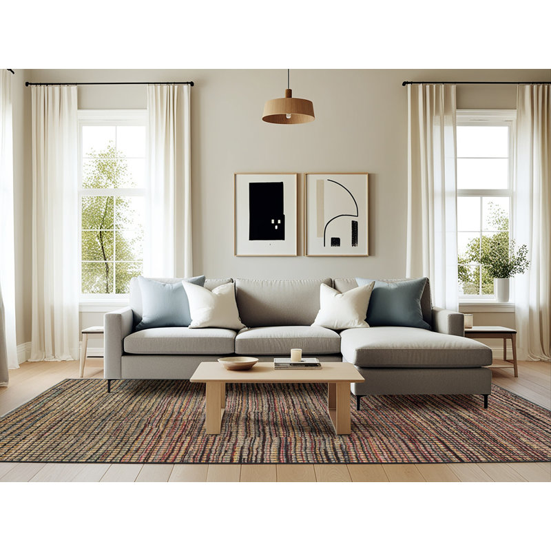 Abstract Indoor Rug, Rectangle 6' x 9'