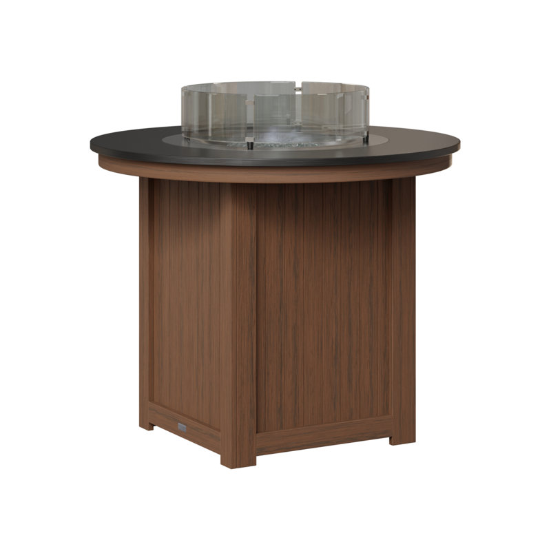 Foyer de table rond à hauteur de comptoir de 44 po Berlin Gardens Donoma, H 37 po x l 44 po x P 44 po