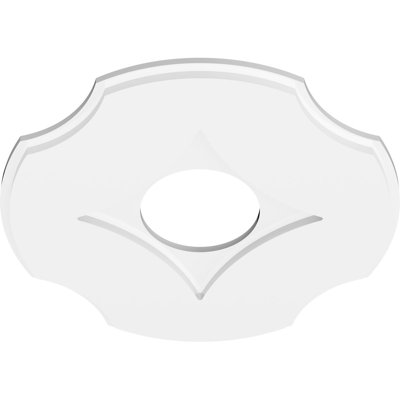 20"OD x 6"ID x 7"C x 1"P Percival Architectural Grade PVC Contemporary Ceiling Medallion