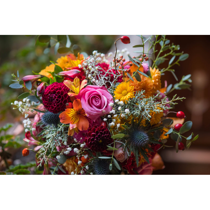 Flower Bouquet by Zozzzzo - Wrapped Canvas Print, 30cm H x 46cm W x 3.8cm D