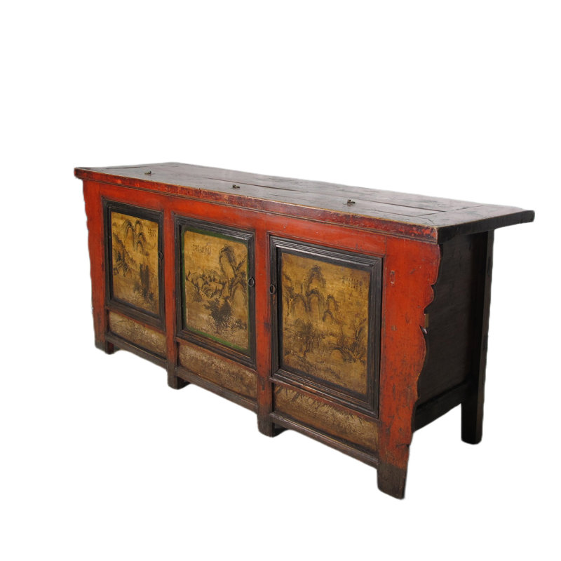 Asian Classic 85'' W Solid Wood Sideboard