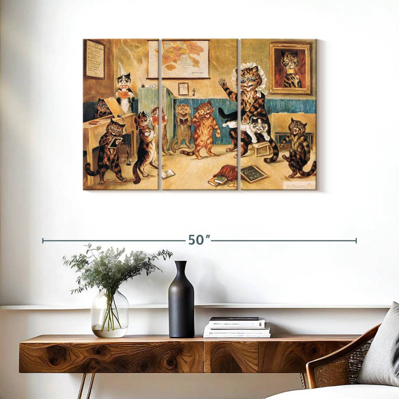 Carte postale The Naughty Puss 1960, H 24 po x l 38 po