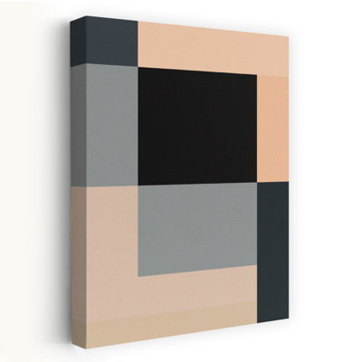 Geometric Color Blocks Abstract Contemporary Geometric Wall Art Print