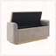 Banc 49 po avec rangement, repose-pieds avec charnière de sécurité-507289580