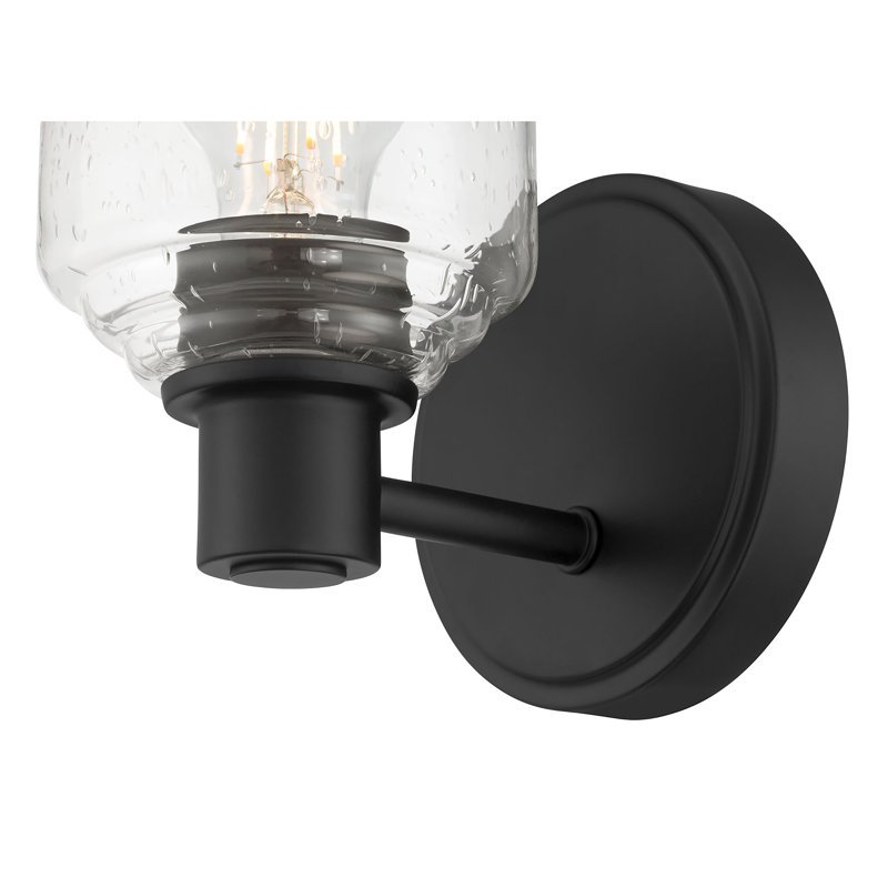 Vessair 7.5" High 1-Light Wall Sconce, Black