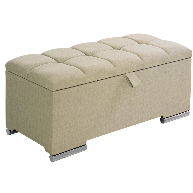Chestle Upholstered Ottoman Storage Bed, Single (3'), Charcoal