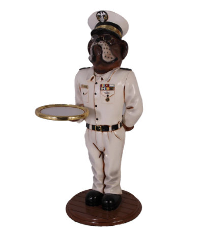 Statue de joyeux amiral bouledogue Joyana