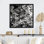 «Black and White Graffiti Cosmic I», reproduction sur toile