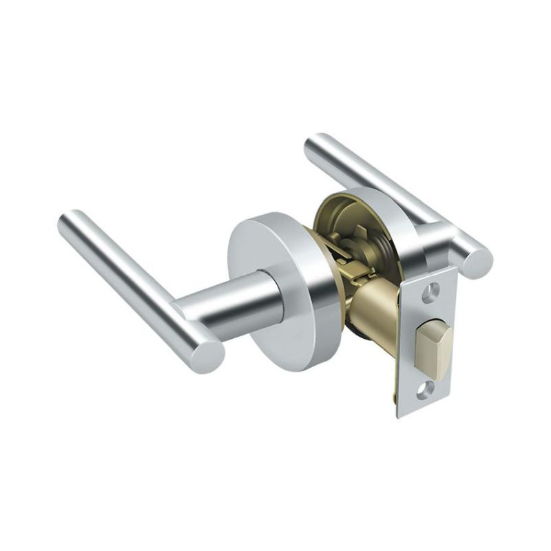 Mandeville Door Lever, Bright Chrome