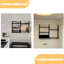 3 tablettes murales en bois massif, présentoir à décor moderne pour chambre à coucher, salle de bain, cuisine, salon