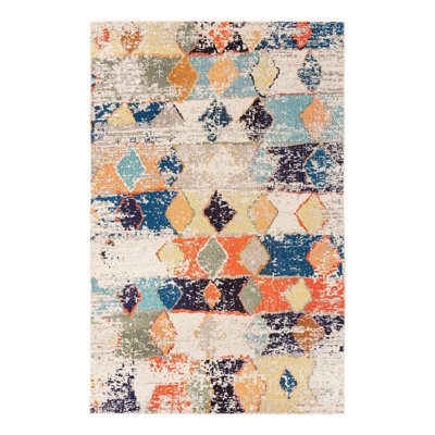 Washable Abstract Indoor Rug